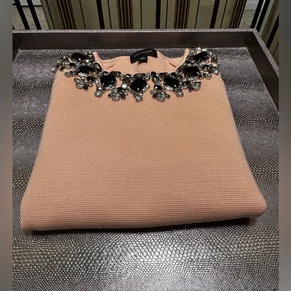 Ann Taylor jewelled sweater